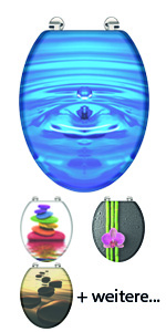 MDF Toilet Seat with Motif