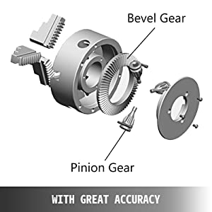 jaw self-centering keyed chuck