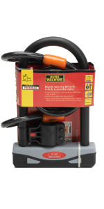 Burg Wachter gold sold secure chain and padlock