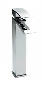 tall,high,rise,mixer,tap,chrome,brass,taps,brassware,vessel,lever,handle,waterfall,spout,taps,