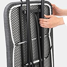 brabantia ironing board c solid steam iron rest easy to move transport lock