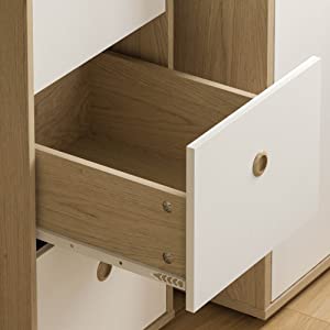 Junior Vida Neptune 3 Drawer Desk White & Oak