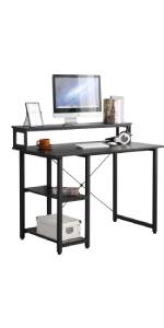 Home Office Table With Storage Shelves