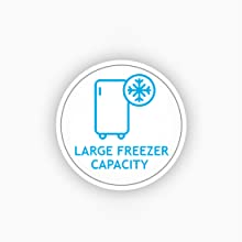 Candy Large Freezer Capacity