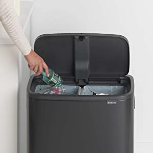 recycing bins; dual compartment bins; kitchen bins; recycle bins