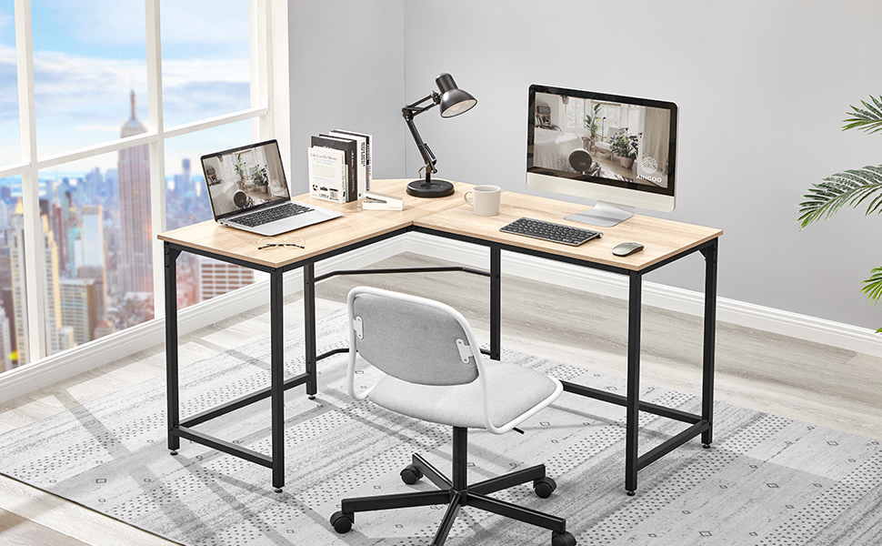 corner desk kapok-oak A+4