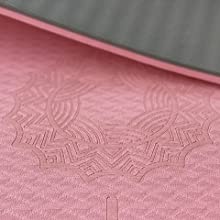 Pink yoga mat stretching equipment yoga mat large opti exercise mat thick yoga mat non slip 12mm