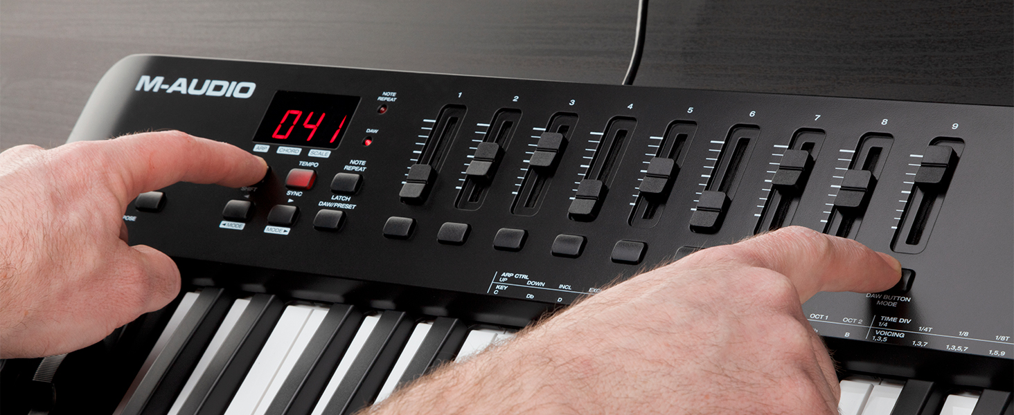 M-Audio Oxygen 49 (MKV) â€“ 49 Key USB MIDI Keyboard Controller With Beat Pads Arpeggiator & Software 