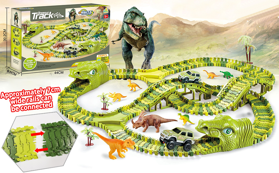 dinosaur track set