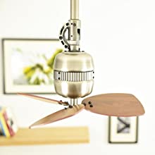 Innovative Toledo Ceiling Fan by AireRyder, Blade Colour Walnut
