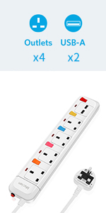 extension lead with USB