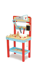 wooden wokbench, toddler workbench, indigo jamm