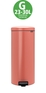 Brabantia pedal bin newicon soft closure light pedal operation kitchen hobby room smoothly quietly