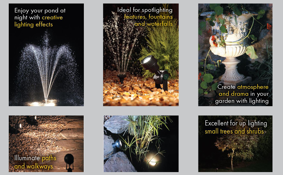 Blagdon LED garden pond light lifestyle tile