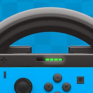 Orzly Steering Wheels for Nintendo Switch & OLED Joy-Con Steering Wheel JoyCon for Mario kart 8