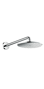 Overhead shower wall-mounted
