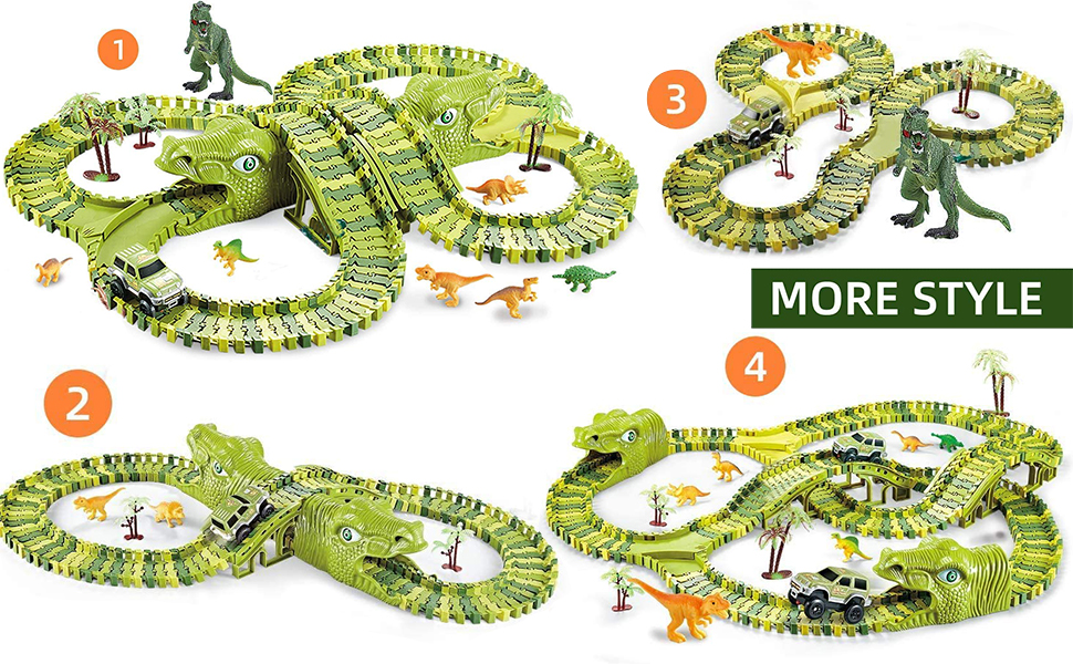 dinosaur track set