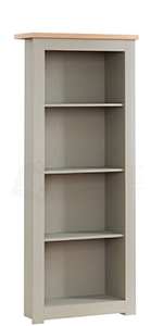 Vida Designs Arlington 4 Tier Bookcase, Grey