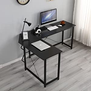 DlandHome Corner Desk L-Shaped Computer Desk