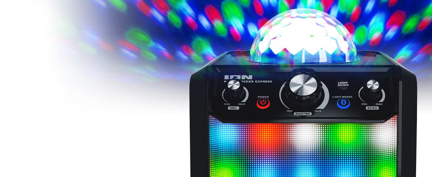 Wireless Bluetooth Speaker System/Karaoke Machine with Karaoke Microphone, Battery Powered 40W Power