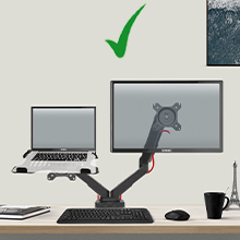 landscape, sideways, horizontal, correct, better, adjusted, 3 joints, arm, cable, tidy, loops,