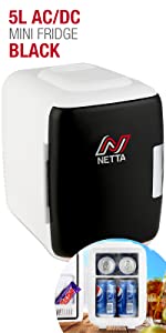 5L Mini Fridge Black