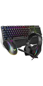 havit KB380 Mechanical Keyboard+Mouse+Headset Combo