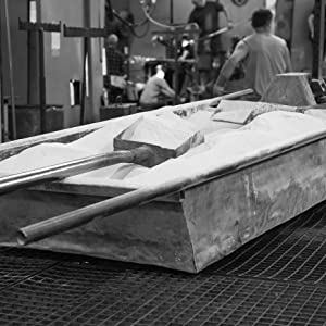 raw materials, shovel, soda lime glass