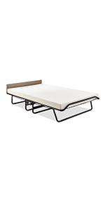 Jay-Be Supreme Folding Bed with Memory e-Fibre Mattress and Automatic Folding Legs