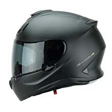 G-Mac Roar Evo Full Face Fibreglass Blackout Motorcycle Motorbike Helmet