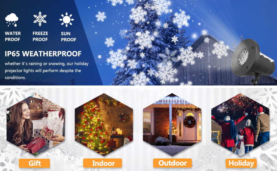 RHM SNOWFALL PROJECTOR LIGHT