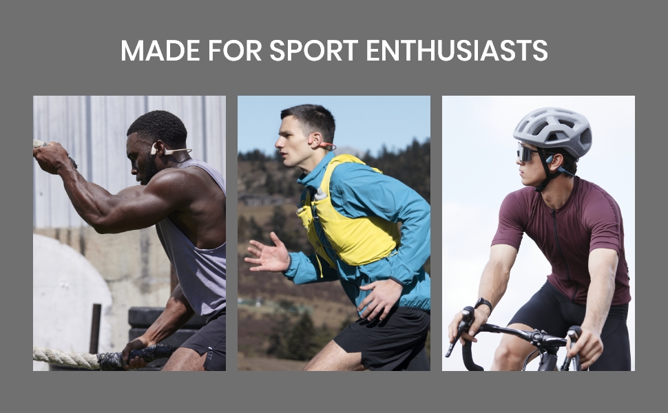 OpenRun Pro Sports headphones are suitable for a variety of sports scenes like running, cycling etc