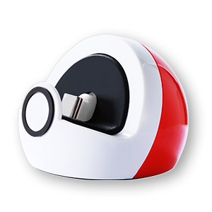 Side view of this Antank pokemon ball charging dock