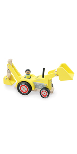 wooden digger, indigo jamm, plastic free