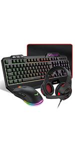 havit KB392 Keyboard+Mouse+Headset+Mouse Pad Combo