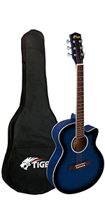3 4 acoustic guitar, acoustic guitar, cutaway guitar, cutaway acoustic guitar, tiger guitar