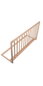 Extra Tall Wood Bed Rail