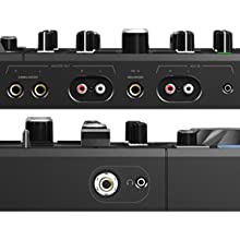 USB, RCA, jack, MASTER, audio interface, dj controller