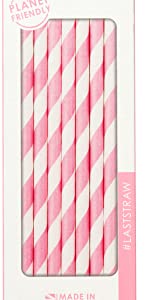 pink straws
