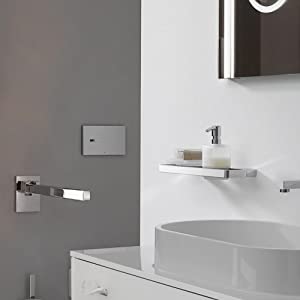 Round accessory series toilet brush set double hooks towel holder soap dispenser glass holder