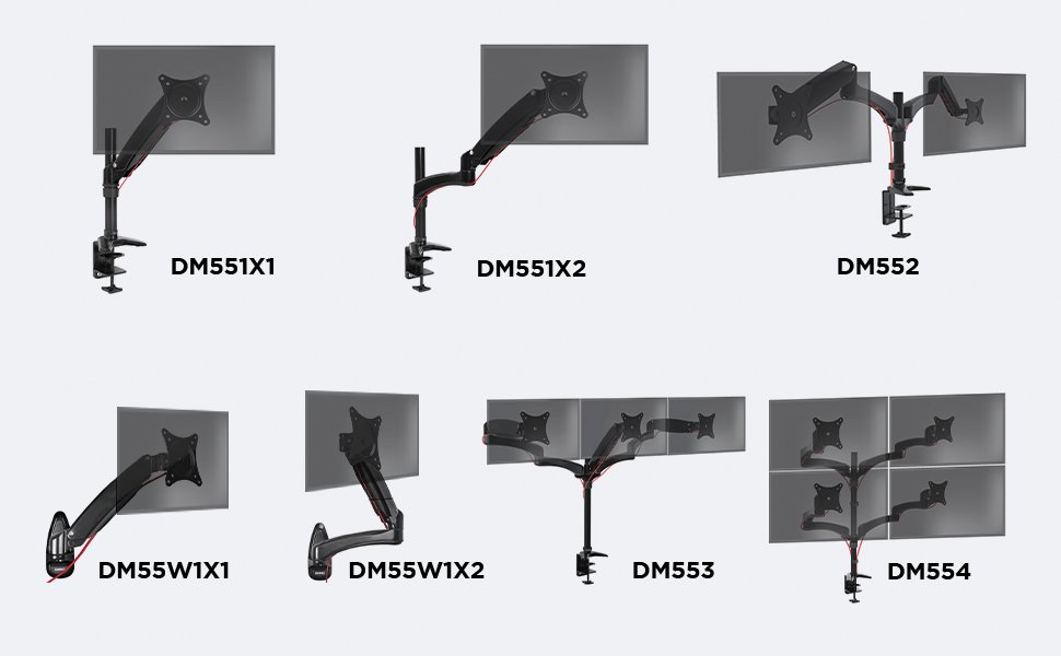 duronic, desk, mount, dm55, dm551x1, range, whole, dm551x2, dm551x3, dm552, dm553, dm554