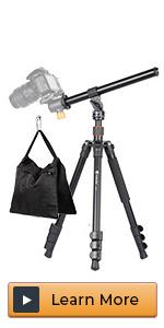 camera tripod with boom arm