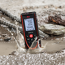 Distance measurement DISTO X3 overlaid drop test from 2 metres high.