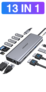 usb c docking station dual monitor usb-c dock multiport adapter