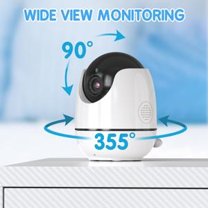 idoo video baby monitor night vision temperature two way talk audio camera pan tilt zoom long range