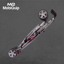 easy fold down and compact umbrella system on the mobiquip elise special needs stroller.