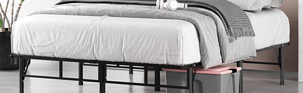 Zinus SmartBase Folding Metal Bed