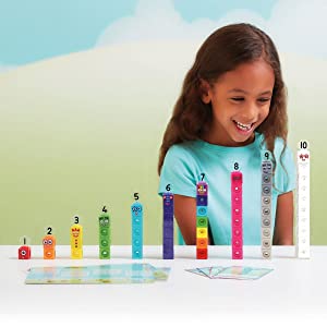 MathLink Cubes Numberblocks 1-10 Activity Set girl