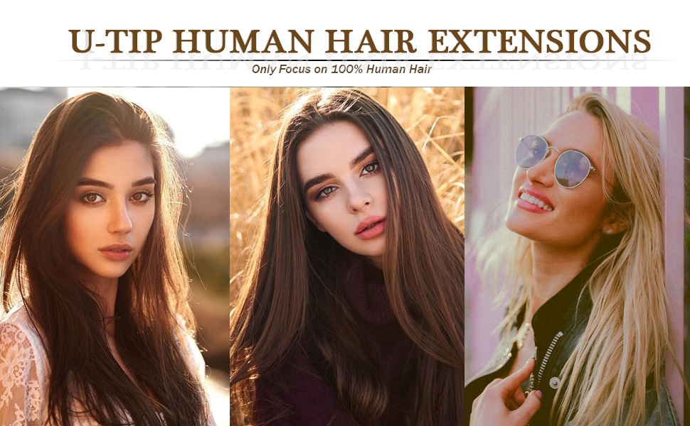 U-tip hair extensions