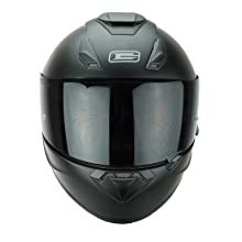 G-Mac Roar Evo Full Face Fibreglass Blackout Motorcycle Motorbike Helmet